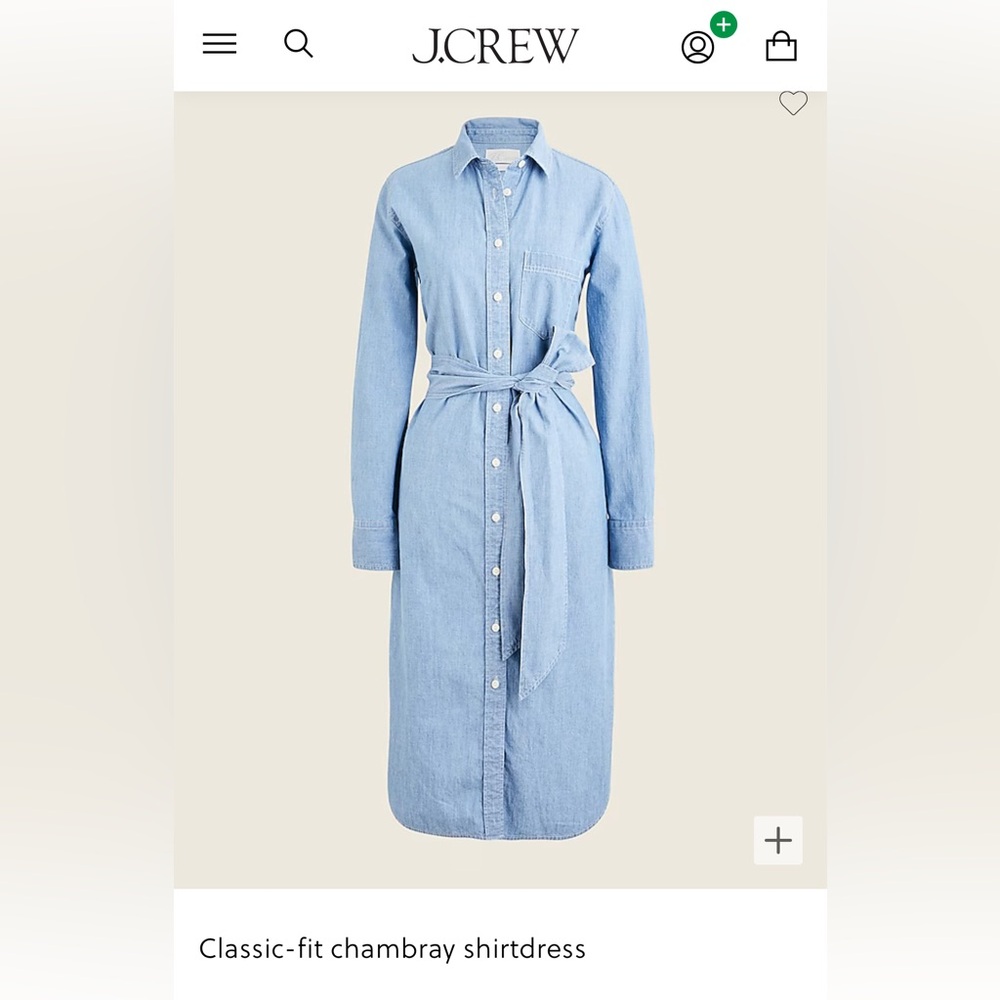 🆕 J.Crew | Denim Shirtdress Petite 2